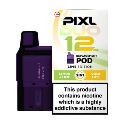 Lime Edition Pixl Duo 12 Refill Pack - 20mg - Vape Product