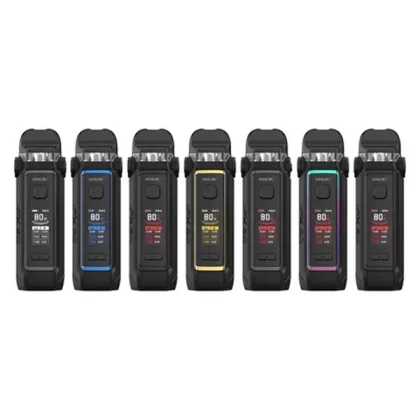 SMOK IPX 80 Pod Kit (BC Compliant) - Color#Blue>Black Carbon Fiber>Red>Brown>Grey