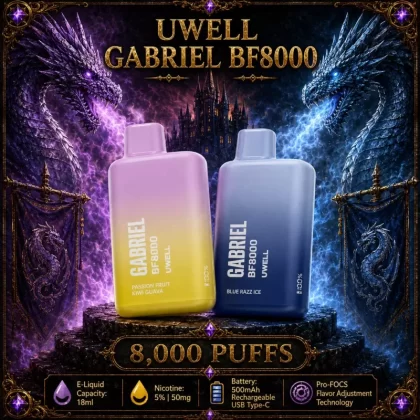 UWELL Gabriel BF8000 - Green Apple Blast (WHT Series)