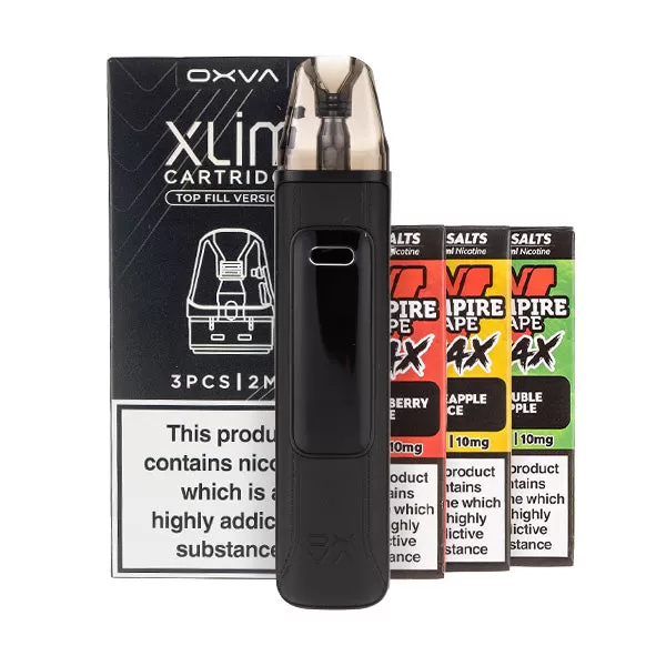 OXVA Xlim Pro 3 Pod Kit Bundle - Ceramic Black / 0.6ohm