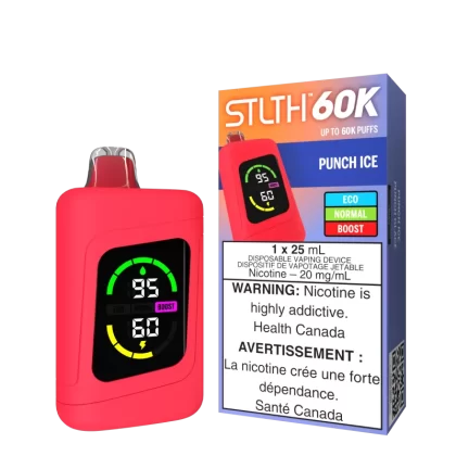 STLTH 60K - Punch Ice - 20 mg/mL (wholeseller) - Excise ON, 20 mg/mL - ON