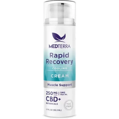 Medterra – CBD Topical – Rapid Recovery Cooling Cream – 250mg-500mg - Ejuicewarehouse