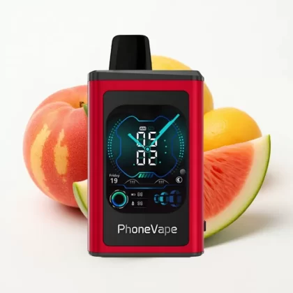 JNR PhoneVape 30000 chupadas Batería 850mAh Tipo-C Recargable Durazno Mango Sandía