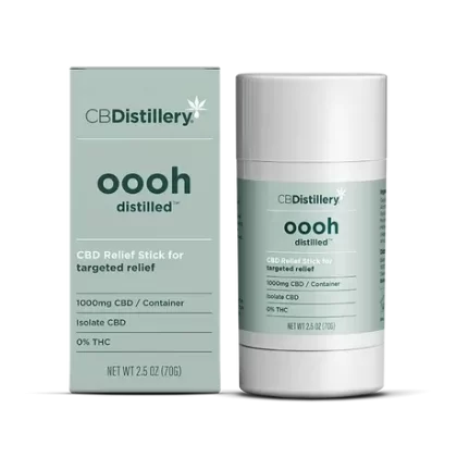 CBDistillery 1000mg Isolate CBD Relief Stick Targeted Relief