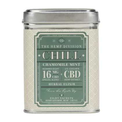 The Hemp Division Chill 8 CT Sachets – Chamomile Mint – 16 MG CBD - Vape Store