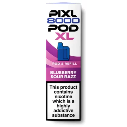 Blueberry Sour Razz by Pixl 8000 Refill Pod - 20 mg/ml