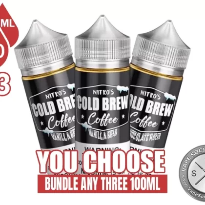 Nitro’s Cold Brew E-Liquid Bundle 3x100ml (300ml)