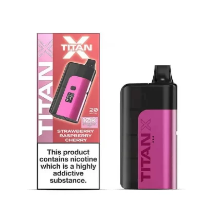 Titan X Prefilled Pod Kit Strawberry Raspberry Cherry - Nicotine Strength#20mg (BD3577) (BD3577)
