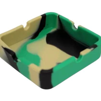 3.2″ Square Silicone Ashtray Assorted Color - Ecigpremium