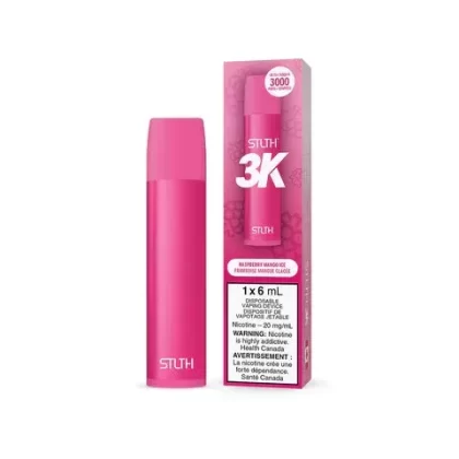 STLTH 3K Disposable Vape – Raspberry Mango Ice – 3000 Puffs