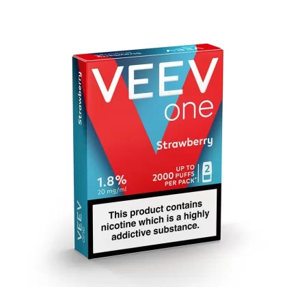 VEEV ONE Strawberry Pods (2 Pack) - Nicotine Strength#20mg (8BD104)