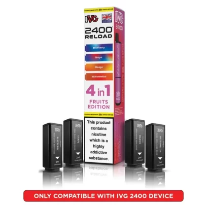 IVG 2400 Reload 4-in-1 Prefilled Vape Pods - Frozen Edition