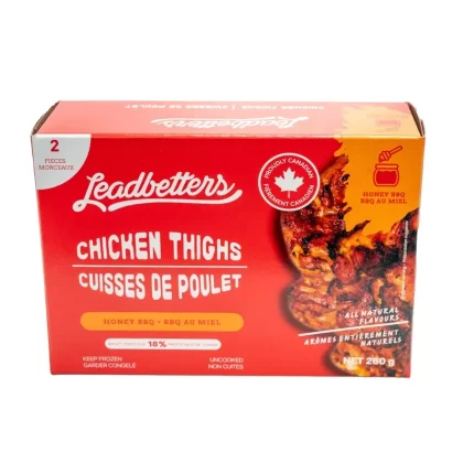 Leadbetters Honey BBQ Chicken Thighs, 260 g