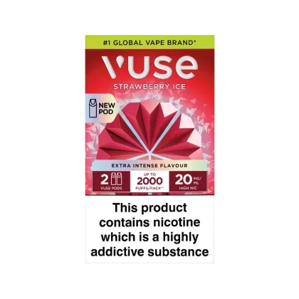 Vuse Pro Pods vPro- Nicotine Salts Strawberry Ice 20mg