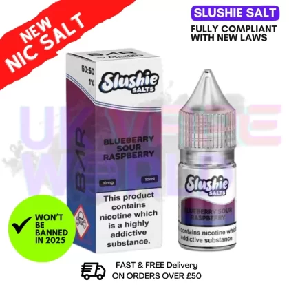 Slushie Salts Blueberry Sour Raspberry E Liquid
