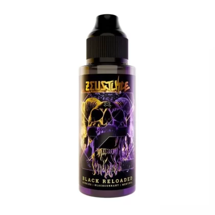 Zeus Juice Black Reloaded 100ml Short Fill E Liquids - 0mg With 100ml Bottle, 1.5mg With Single Nic Shot (110ml)