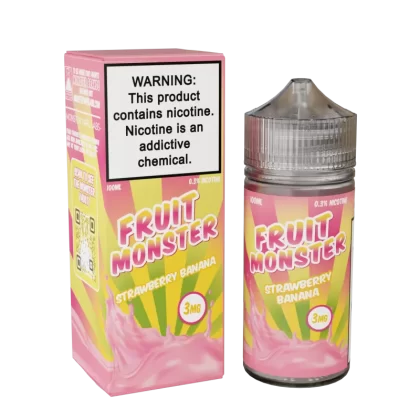 Fruit Monster - Strawberry Banana - 100ML E-Liquid - 3MG