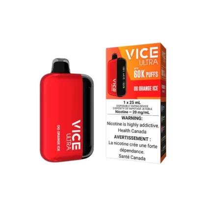 Vice Ultra 60K Disposable Vape – OG Orange Ice - Eliquidsupply