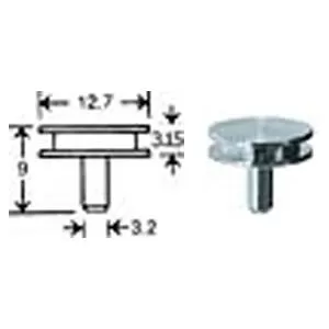 Shorter pin for all ZEISS/LEO SEM, FESEM & FIB Systems, Ø12.7mm x 6mm pin height