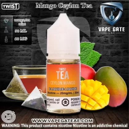 Mango Ceylon Tea 30ml Salt by Twist Tea PGVG - 50 mg / 30 ml
