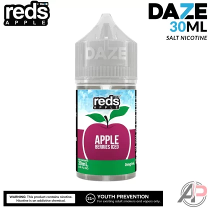 7 Daze Reds Apple Berries Iced Salt Nicotine 30mL
