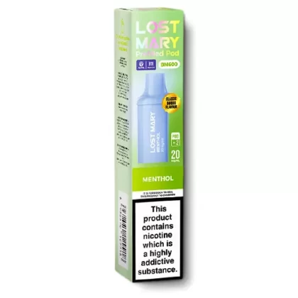 Menthol BM600 Pods by Lost Mary - 20 mg/ml (5EFDF8)