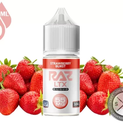 Strawberry Burst Pod Juice x RAZ LTX Salt 30ml