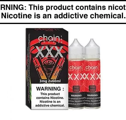 XXX BY CHAIN VAPEZ 100ML/120ML - Vapejuice