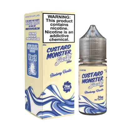 Custard Monster Swirl Edition - Blueberry Vanilla - Nicotine Salt 30ML E-Liquid - 48MG