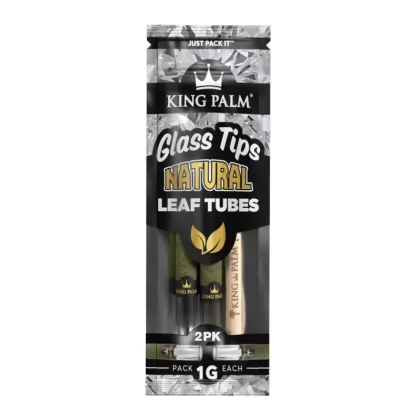 King Palm 2pk w/ Glass Tip - natural