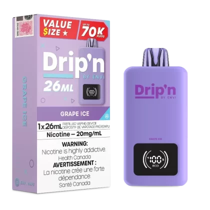 Drip’n 70k Value Series Disposable Vape – Grape Ice