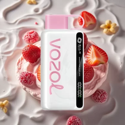 VOZOL STAR 9000/12000 Disposable Vape Strawberry Ice Cream – S.i.L.C TECH, 30% Faster Charge, 650mAh Battery, Up to 12000 Puffs - Bangvapeaustralia