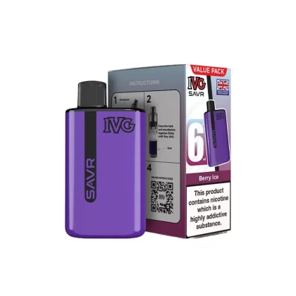 IVG SAVR Berry Ice Vape Kit - Strength#20mg (A8DF10)