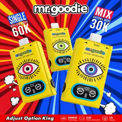Mr.Goodie Adjust option King 60000 Puffs | triple option bulk disposable vape - Aiviouvapes