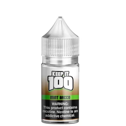 Keep It 100 Salt Mint Bacco eJuice - Vape Product; Vape Product, Vape Product (3AD8CA)
