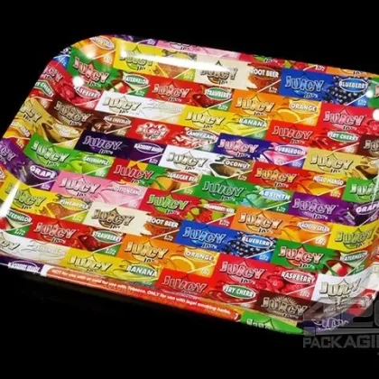 Juicy Collage Design Large Metal Rolling Tray
