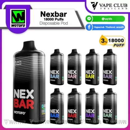 Nexbar 18000 Puffs Wotofo Disposable Pod - Vapeclubth
