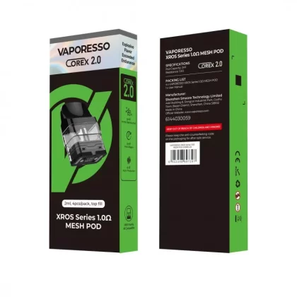Vaporesso XROS Corex 2.0 Mesh Pods 4pk - 0.8ohm (2ml) COREX 2.0