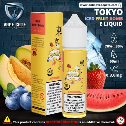 Tokyo Iced Fruit Bomb E Liquid - 6 mg / 60 ml