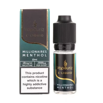Millionaires Menthol E-Liquid by Vapouriz Premium