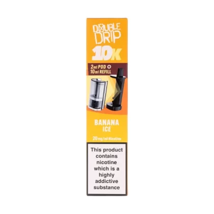 Banana Ice 10k Prefilled Pod + Refill by Double Drip