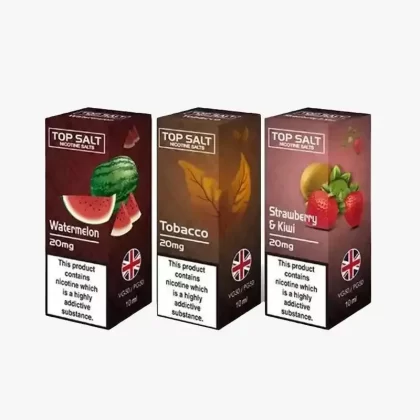 Top Salt Nic Salt E-Liquid - Pack of 10 - Blackcurrant / Strength 20mg