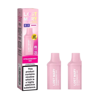 Strawberry Ice Lost Mary BM600 Pods - Ecigwizard