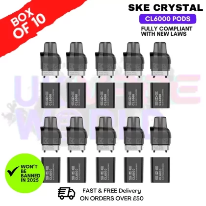 Blue Razz Lemonade SKE Crystal CL6000 Prefilled Pod Box Of 10