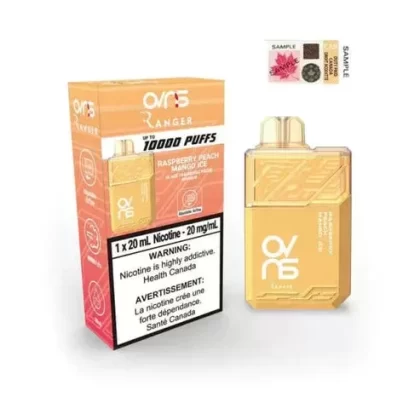 OVNS RANGER 10000 DISPOSABLE VAPE – Raspberry Peach Mango Ice