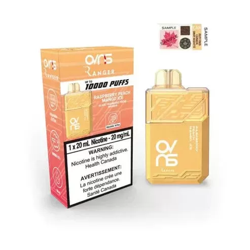 OVNS RANGER 10000 DISPOSABLE VAPE – Raspberry Peach Mango Ice