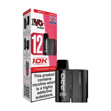 Strawberry Hub IVG Pro 12 Refill Pack - 10mg