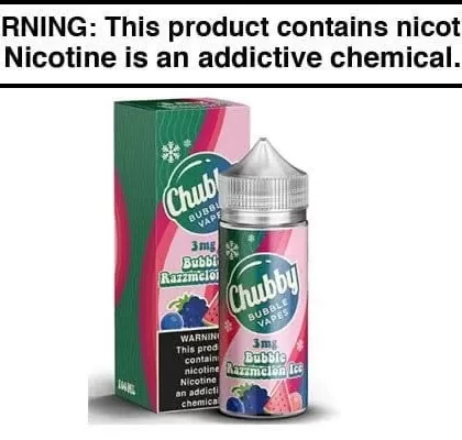 Bubble Razzmelon Ice by Chubby Bubble Vapes 100ML - Vapejuice