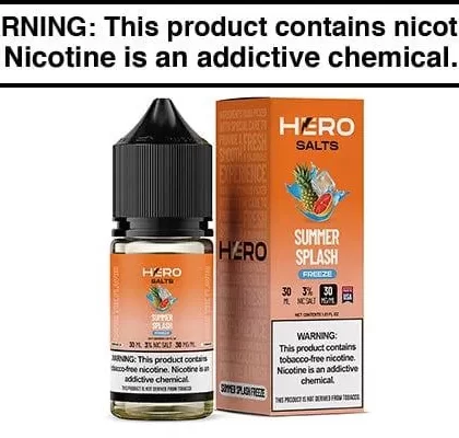 SUMMER SPLASH FREEZE BY HERO SALTS 30ML - Vapejuice