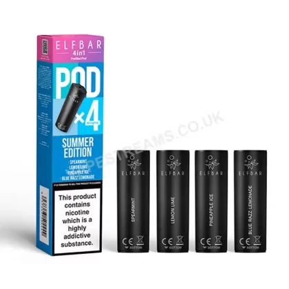Elf Bar 4 in 1 Summer Edition Prefilled Pods - Vapestreams Co